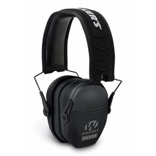 Walker's Razor Slim Passive Ear Muffs 27dB Black - Precision Shot Firearms