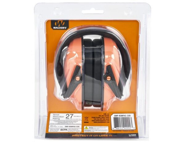 Walker's Razor Passive Muff - Coral 27NRR - Precision Shot Firearms