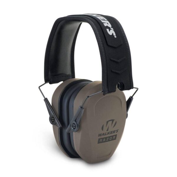 Walker's Razor Slim Passive Ear Muffs 27dB FDE - Precision Shot Firearms