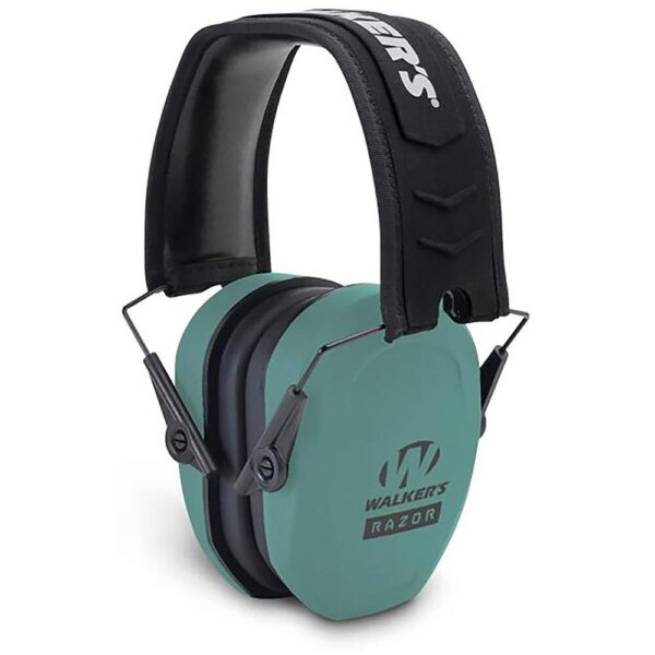 Walker's Razor Slim Passive Ear Muffs 27dB Teal - Precision Shot Firearms