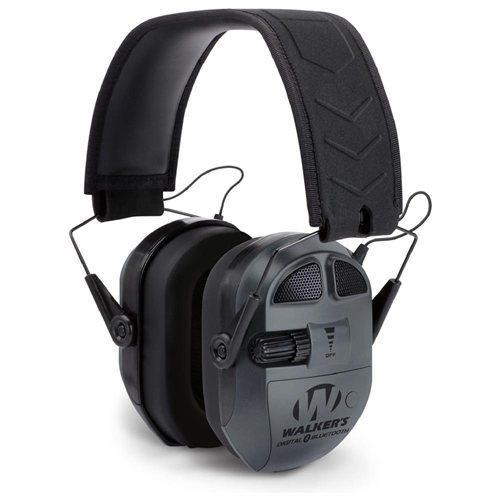 Walkers Ultimate Power Muff Quads W/Aft/Electric/Black - Precision Shot Firearms