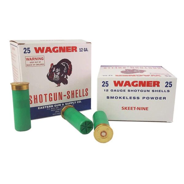 Wagner Skeet 9 Shotshells 12ga 2-3/4" 1-1/4oz 115 fps #9 25/ct - Precision Shot Firearms