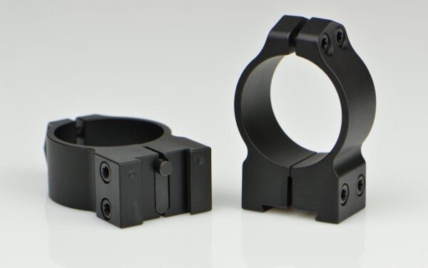 Warne 2-Piece Maxima Fixed Scope Ringmounts with Grooved Receiver - Tikka 30mm Medium Matte - Precision Shot Firearms