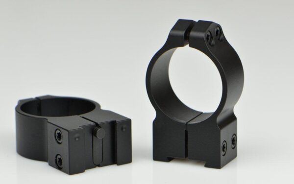 Warne 2-Piece Maxima Fixed Scope Ringmounts with Grooved Receiver Fits Tikka 30mm High Matte - Precision Shot Firearms