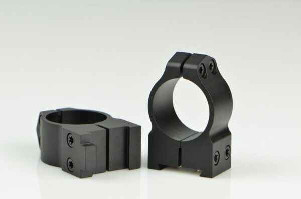 Warne 2-Piece Maxima Fixed (19mm Dovetail) Scope Ringmounts with Grooved Receiver Fits CZ550 1" Medium Matte - Precision Shot Firearms