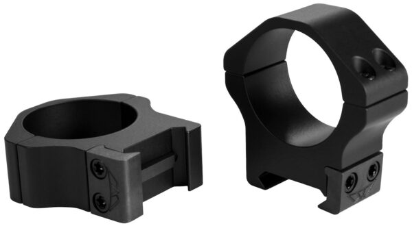 Warne 2-Piece Maxima Horizontal Fixed Scope Rings 30mm PA Medium - Matte Black - Precision Shot Firearms
