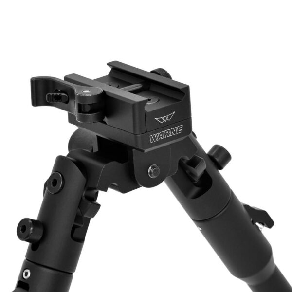 Warne Skyline Precision Lite Bipod with QD Picatinny Rail Interface Black - Precision Shot Firearms