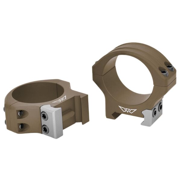 Warne HyperLite 1 inch Low Dark Earth Scope Rings - Precision Shot Firearms