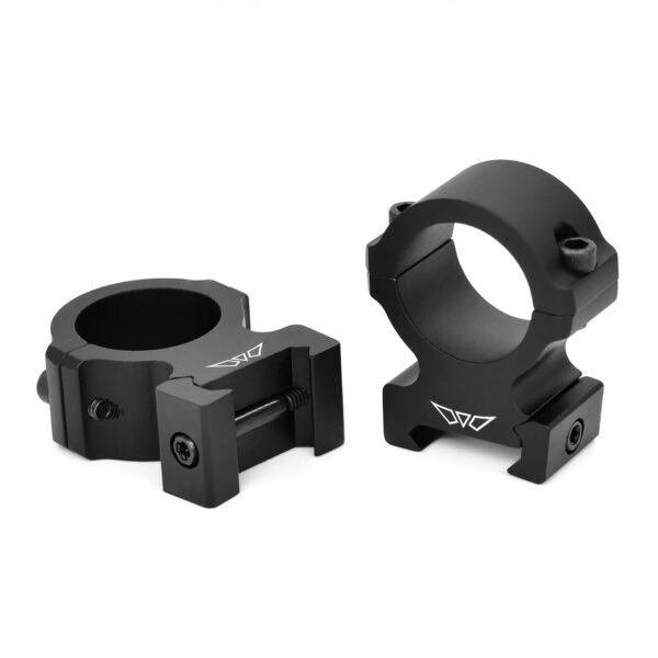Warne Vapor 2-Piece Horizontal Scope Rings 1" High Matte - Precision Shot Firearms