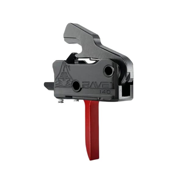 Rise Armament Rave 140 Single Stage AR Rifle Trigger 3.5 lb Flat Red - Precision Shot Firearms