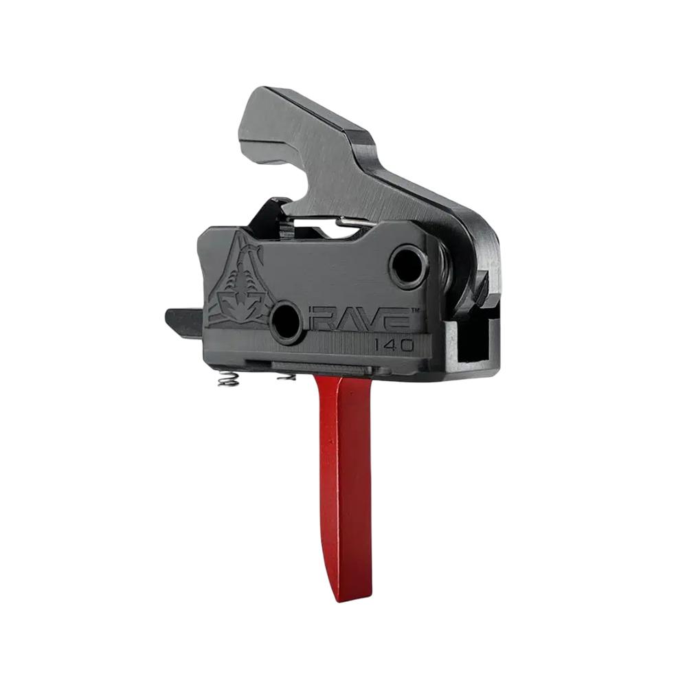 Rise Armament Rave 140 Single Stage AR Rifle Trigger 3.5 lb Flat Red - Precision Shot Firearms