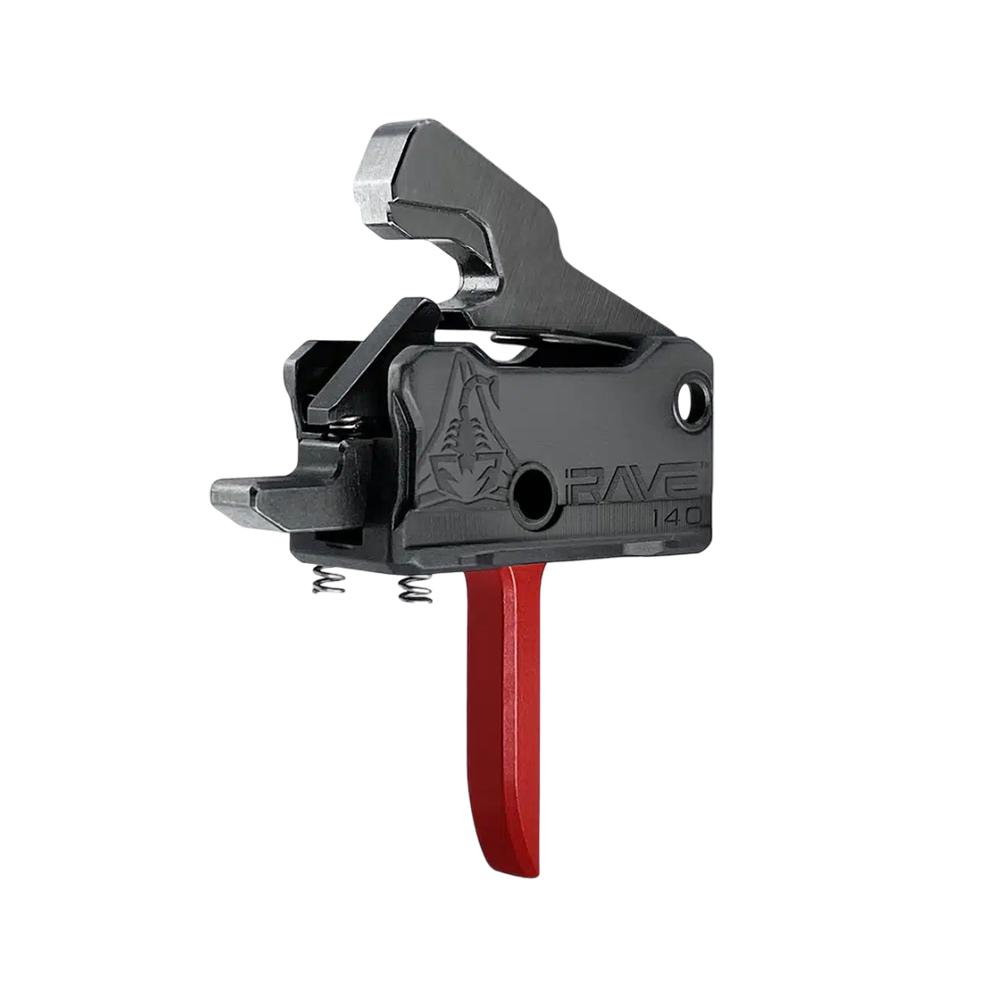 Rise Armament Rave 140 Single Stage AR Rifle Trigger 3.5 lb Flat Red - Precision Shot Firearms