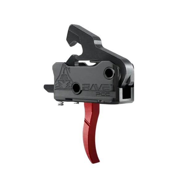Rise Armament Rave PCC Single Stage Rifle Trigger 3.5 lb Curved Red - Precision Shot Firearms