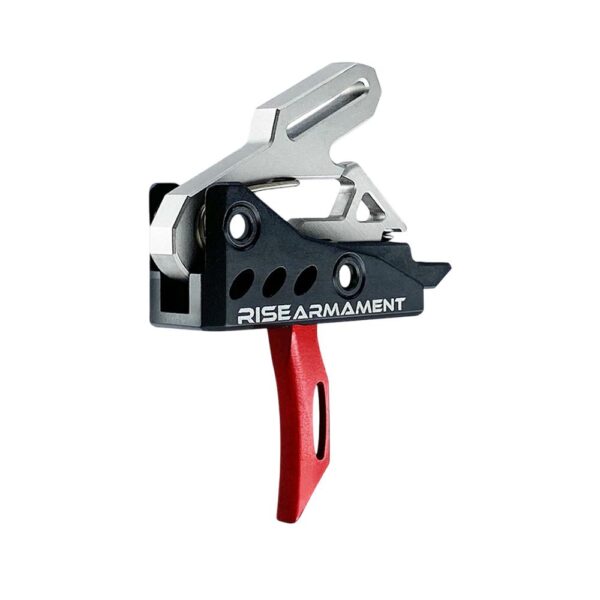 Rise Armament RA-535 Advanced Performance Single Stage AR Rifle Trigger 3.5 lb Curved Red - Precision Shot Firearms