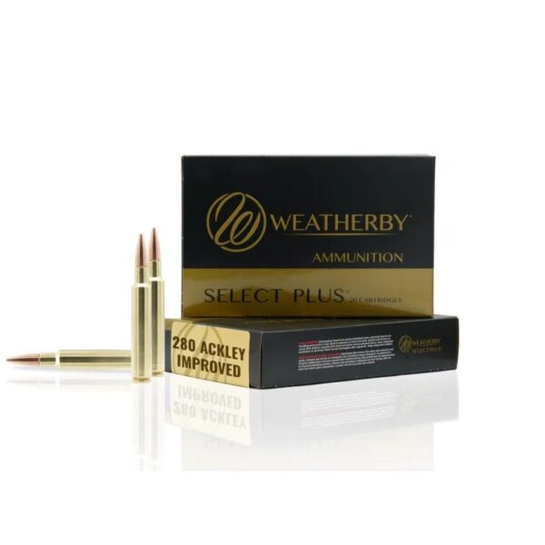 Weatherby Select Plus Classic Hybrid Rifle Ammunition .280 Ackley Improved 168 gr JHP 20/ct - Precision Shot Firearms