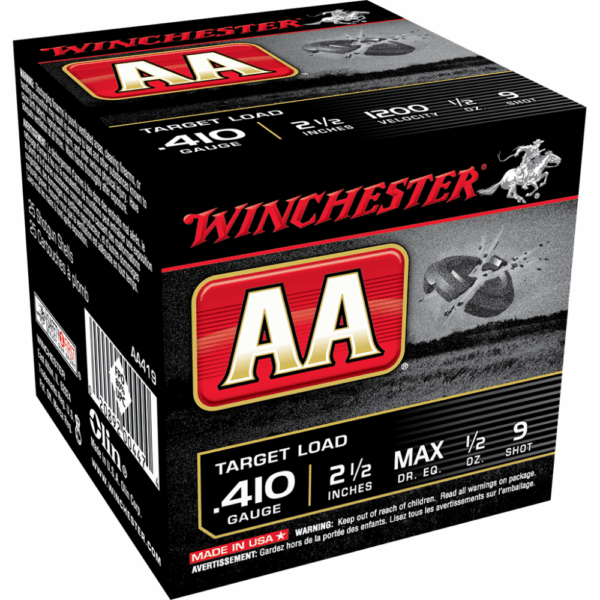 Winchester AA Target .410 ga 2-1/2" MAX 1/2 oz #9 - 25/ct - Precision Shot Firearms