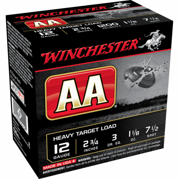 Winchester AA Target 12 ga 2 3/4" 1 1/8 oz #7.5 - 25/ct - Precision Shot Firearms