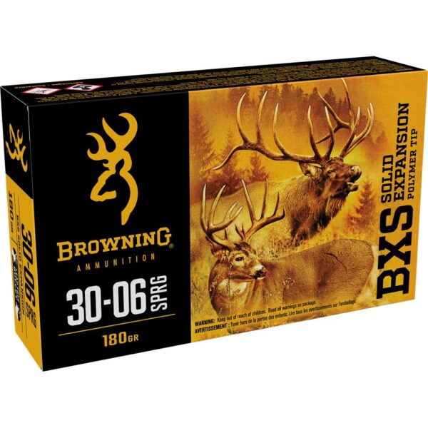 Browning Max Point Rifle Ammunition .30-06 Sprg 180gr BXS 2750 fps 20/ct - Precision Shot Firearms