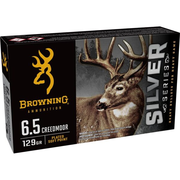 Browning Silver Series Rifle Ammunition 6.5 Creedmoor 129gr JSP 2820 fps 20/ct - Precision Shot Firearms