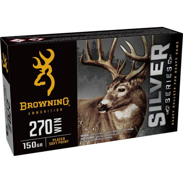 Browning Silver Series Rifle Ammunition 270 Win 150gr JSP 2850 fps 20/ct - Precision Shot Firearms