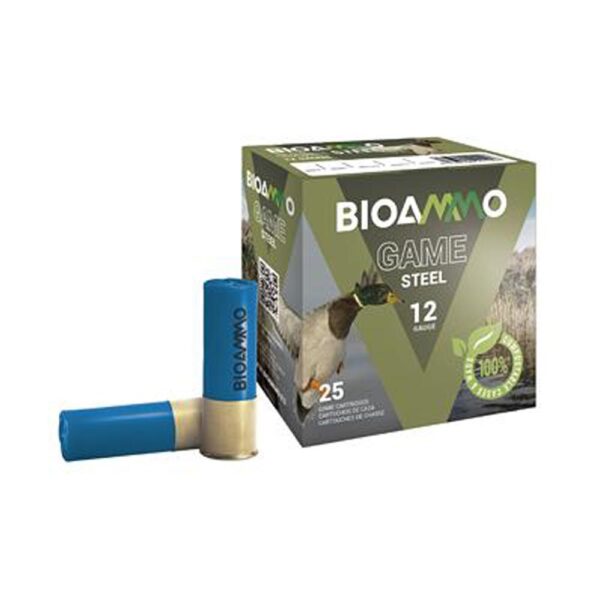 BIOAMMO Steel Game Waterfowl Shotshells 12 ga 2-3/4" 1-1/16 oz 1295 fps #3 25/ct - Precision Shot Firearms