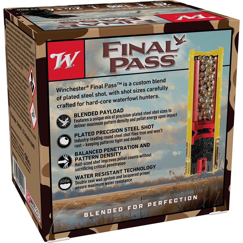 Winchester Final Pass Shotshells 20ga 3" 1oz 1300 fps #2.5 & #4 25/ct - Precision Shot Firearms