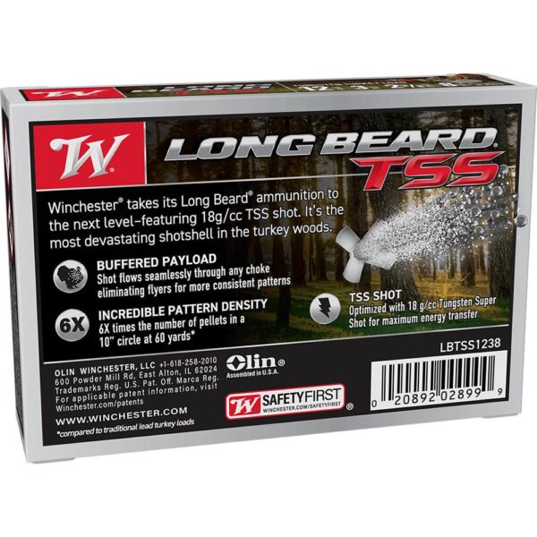 Winchester Long Beard TSS Shotshells 12ga 3" 2-3/8oz 1100 fps #8 5/ct - Precision Shot Firearms