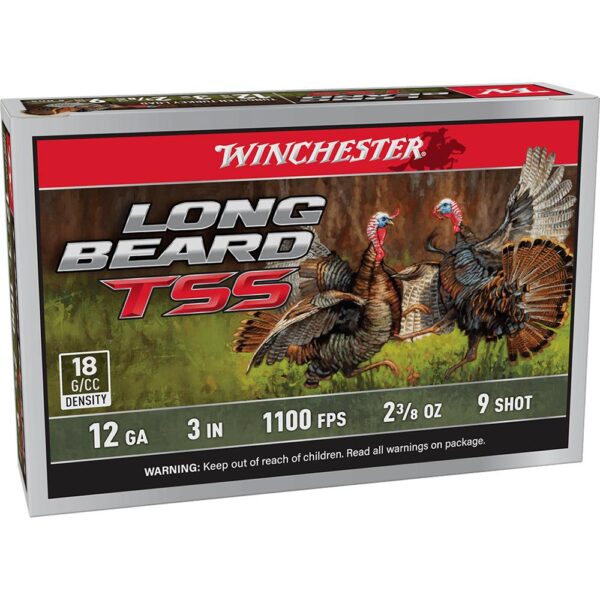 Winchester Long Beard TSS Shotshells 12ga. 3" 2-3/8oz 1100 fps #9 5/ct - Precision Shot Firearms