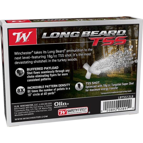 Winchester Long Beard TSS Shotshells 12ga. 3-1/2" 2-3/4oz 1050 fps #8 5/ct - Precision Shot Firearms