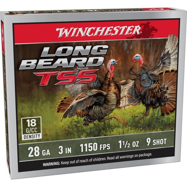 Winchester Long Beard TSS Shotshells 28ga 3" 1-1/2oz 1150 fps #9 5/ct - Precision Shot Firearms