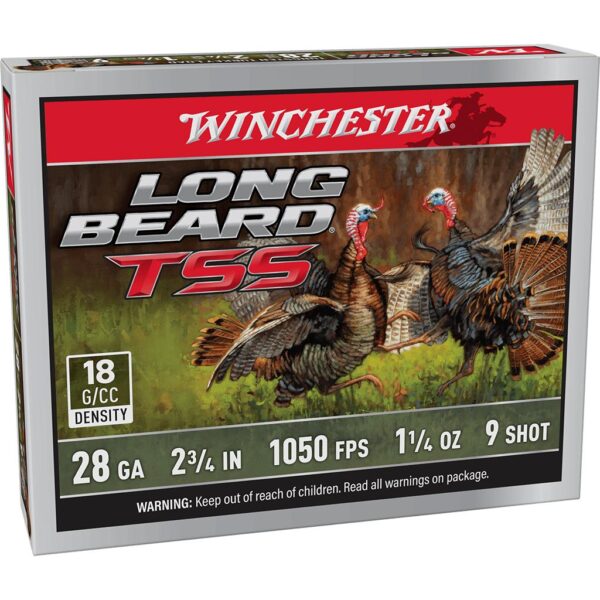 Winchester Long Beard TSS Shotshells 28ga 2-3/4" 1-1/4oz 1050 fps #9 5/ct - Precision Shot Firearms