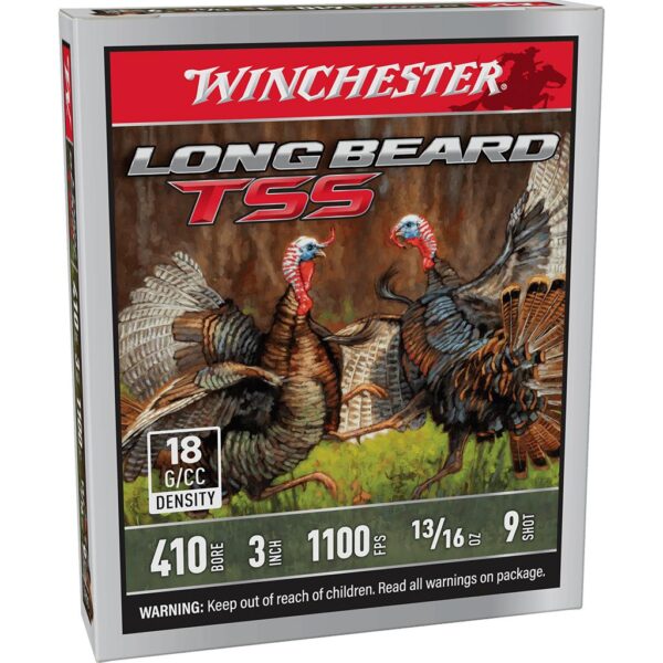 Winchester Long Beard TSS Shotshells 410ga 3" 13/16oz 1100 fps #9 5/ct - Precision Shot Firearms