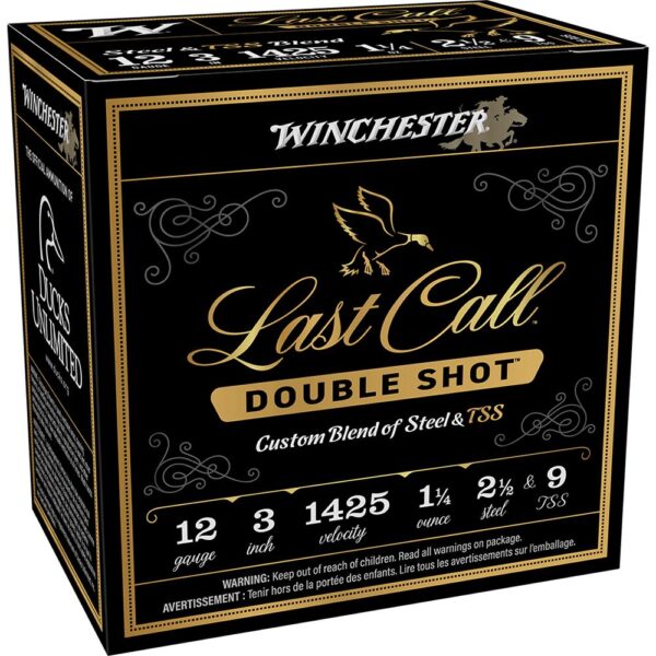 Winchester Last Call Double Shot Shotshells 12 ga 3" 1-1/4 oz 1425 fps #2.5 Shot 25/rd - Precision Shot Firearms
