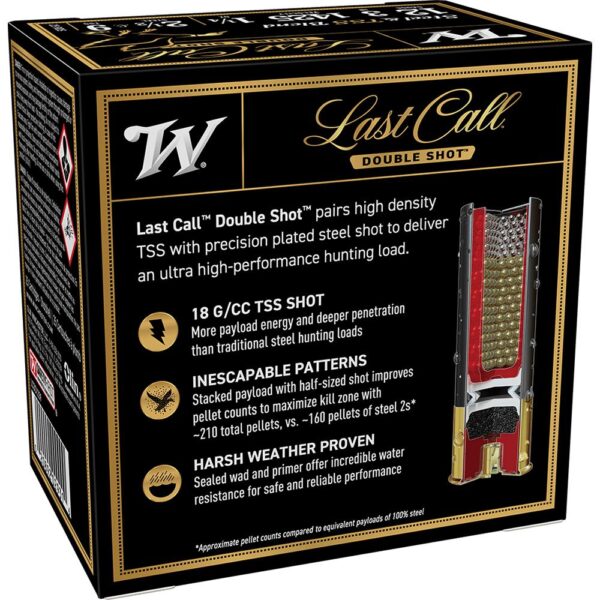 Winchester Last Call Double Shot Shotshells 12 ga 3" 1-1/4 oz 1425 fps #2.5 Shot 25/rd - Precision Shot Firearms
