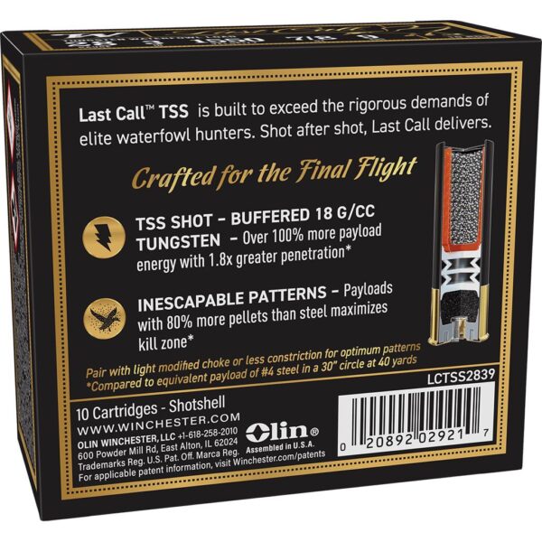 Winchester Last Call Waterfowl TSS Shotshells 28ga 3"7/8oz 1550fps #7 10/ct - Precision Shot Firearms