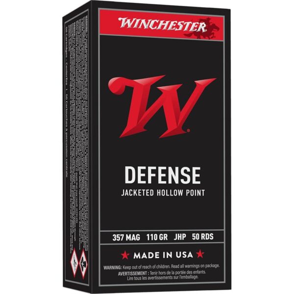 Winchester USA Handgun Ammunition .357 Mag 110 gr JHP 50/ct - Precision Shot Firearms