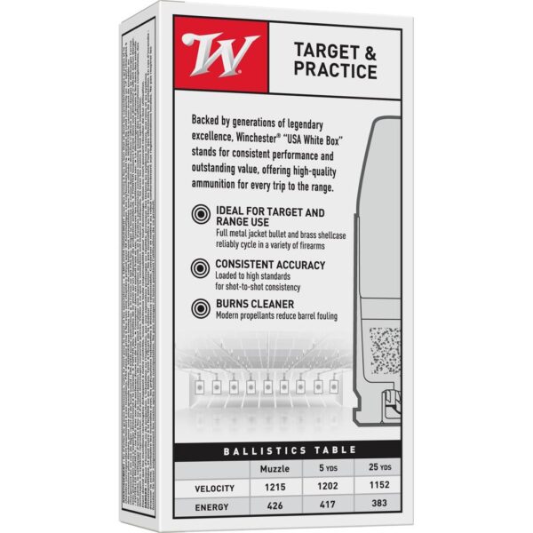 Winchester USA Handgun Ammunition .38 Super (+P) 130 gr FMJ 50/ct - Precision Shot Firearms