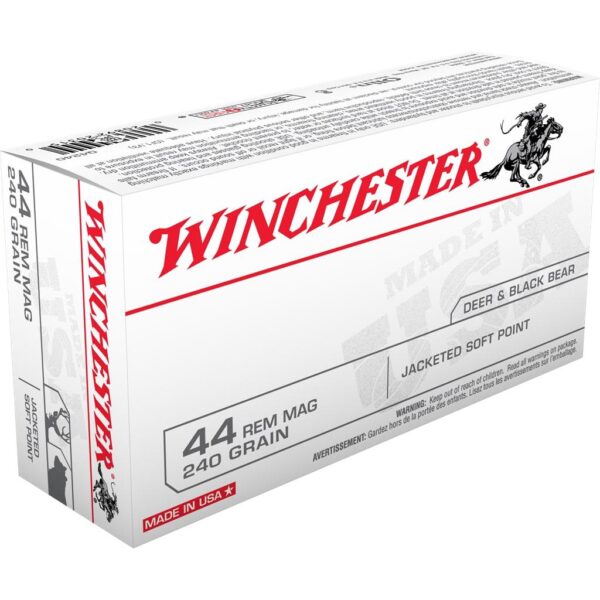 Winchester USA Handgun Ammunition .44 Mag 240 gr JSP 50/ct - Precision Shot Firearms