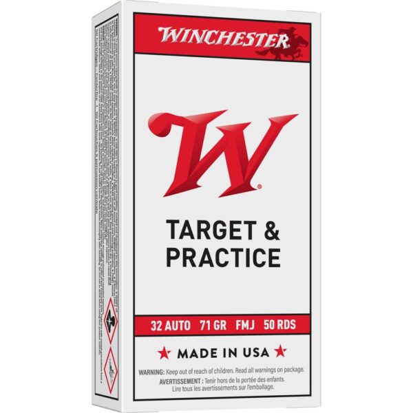 Winchester USA Handgun Ammunition .32 ACP 71 gr FMJ 50/ct - Precision Shot Firearms
