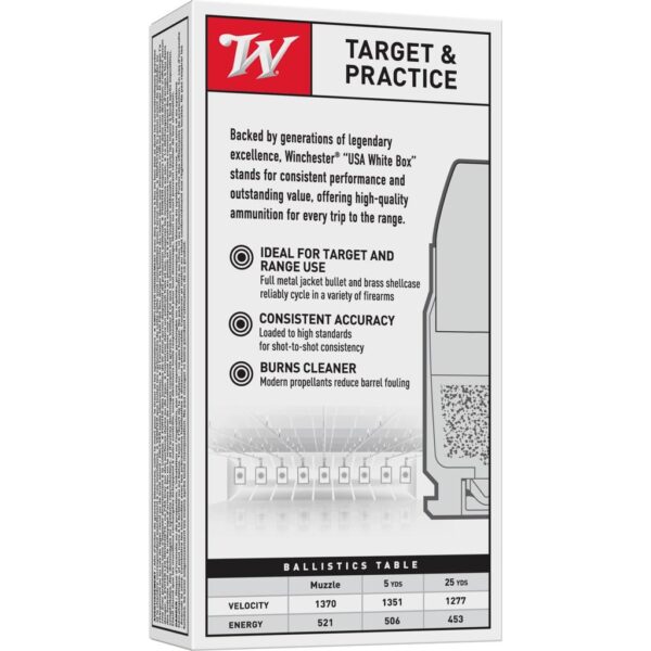 Winchester USA Handgun Ammunition .357 SIG 125 gr FMJ-FP 50/ct - Precision Shot Firearms