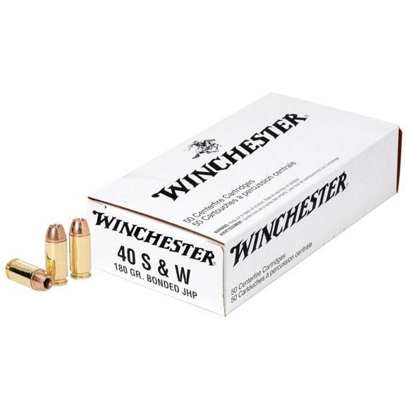 Winchester NATO Handgun Ammunition .40 S&W 180 gr BJHP 985 fps 50/ct - Precision Shot Firearms