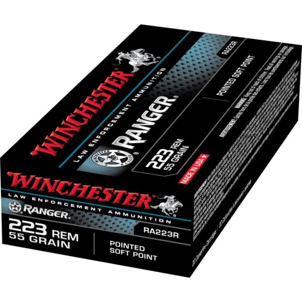 Winchester Ranger Rifle Ammunition 223 Rem 55gr PSP 3020 fps 20/ct - Precision Shot Firearms