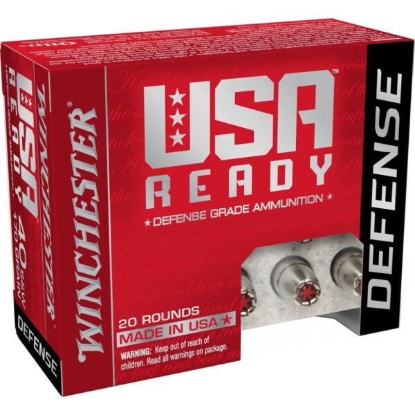 Winchester USA Ready Hex Vent Hollow Point Handgun Ammunition .40 S&W 155 gr PT 1170 fps 20/ct - Precision Shot Firearms