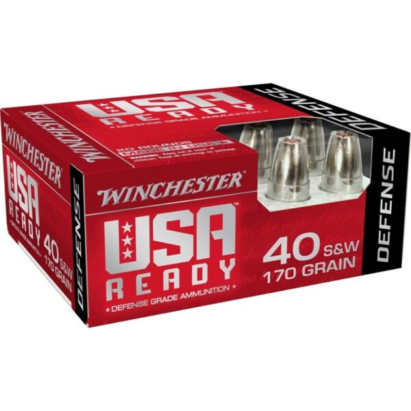 Winchester USA Ready Hex Vent Hollow Point Handgun Ammunition .40 S&W 155 gr PT 1170 fps 20/ct - Precision Shot Firearms