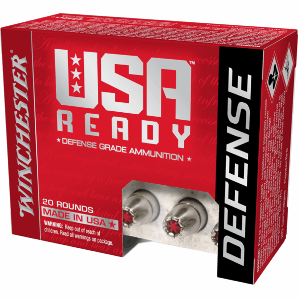 Winchester USA Ready Handgun Ammunition 9mm Luger +P 124 gr. PT 1200 fps 20/ct - Precision Shot Firearms