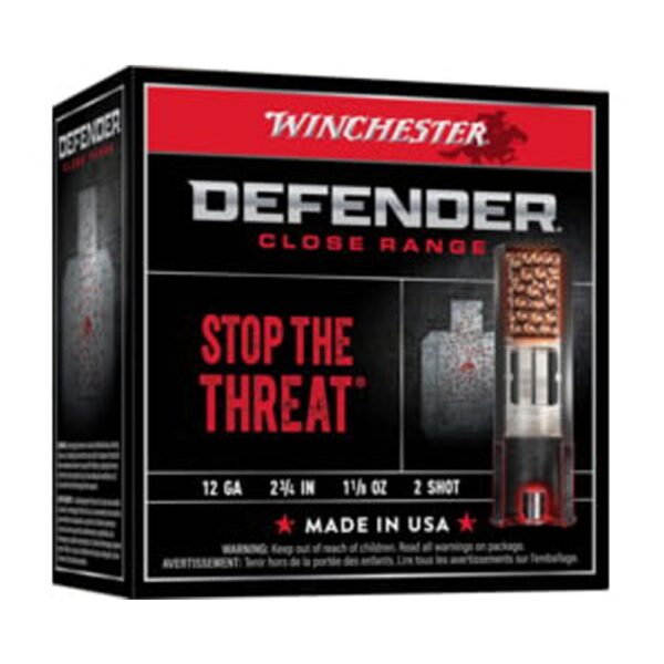 Winchester Defender Shotshells 12 ga 2-3/4" 1-1/8 oz 1145 fps #2 25/ct - Precision Shot Firearms