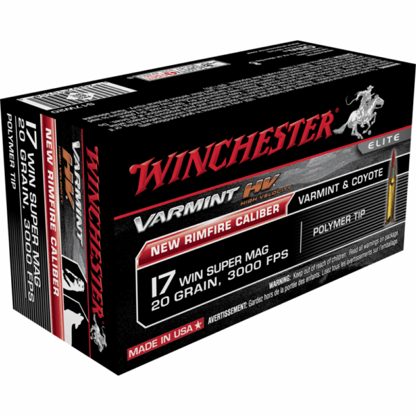 Winchester Varmint Rimfire Ammunition .17 WSM 20 gr. VMAX 3000 fps 50/ct - Precision Shot Firearms