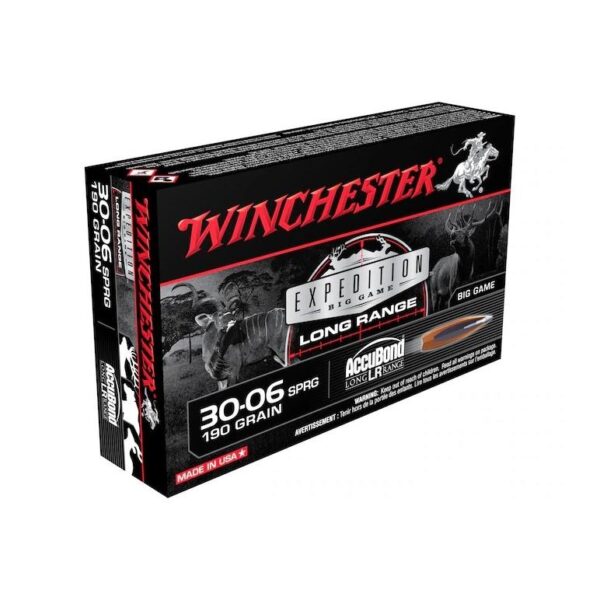 Winchester Expedition Big Game Long Range Rifle Ammunition .30-06 Sprg 190 gr. AB 2750 fps 20/ct - Precision Shot Firearms