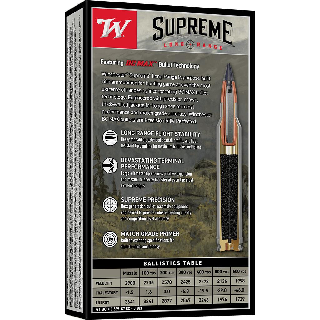 Winchester Supreme Long Range Rifle Ammunition .300 Win Mag 195gr PT 2900 fps 20/ct - Precision Shot Firearms