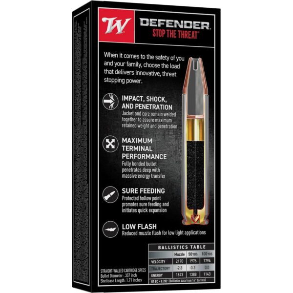 Winchester PDX1 Defender Rifle Ammunition .350 Legend 160 gr. PHP 2170 fps 20/ct - Precision Shot Firearms